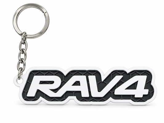 Breloc auto Toyota RAV4 cu lanț și inel