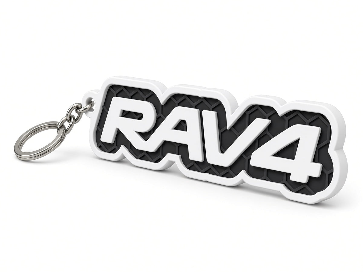 Breloc auto Toyota RAV4 cu lanț și inel