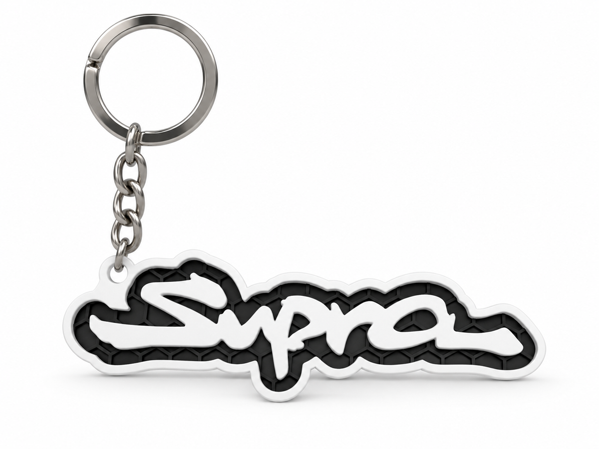 Breloc auto Toyota Supra cu lanț și inel