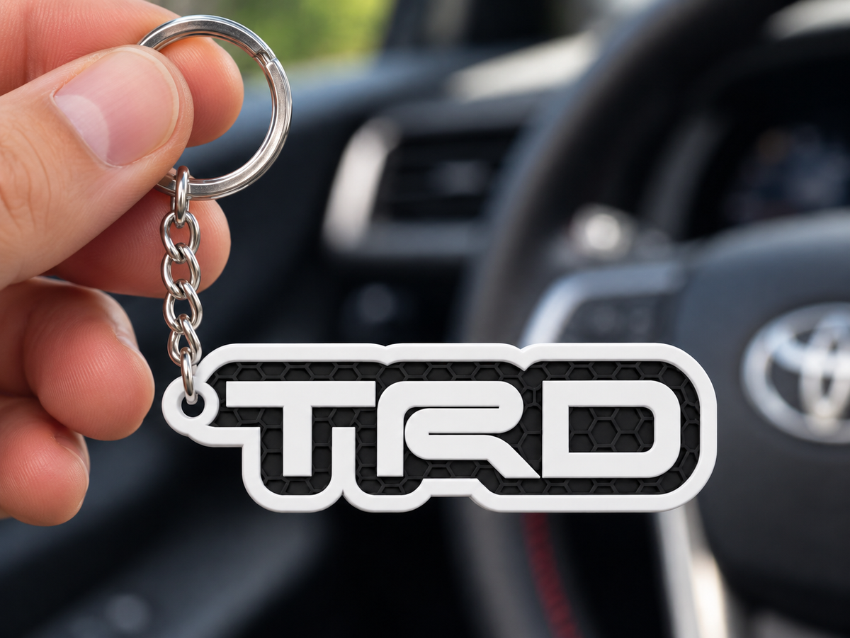 Breloc auto Toyota TRD cu lanț și inel