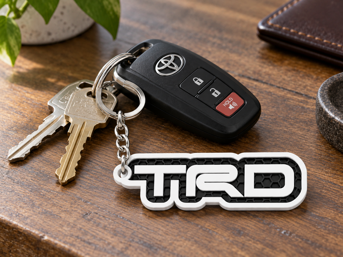 Breloc auto Toyota TRD cu lanț și inel