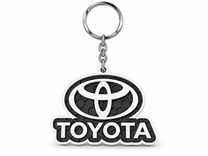 Breloc auto Toyota inscripție cu lanț și inel