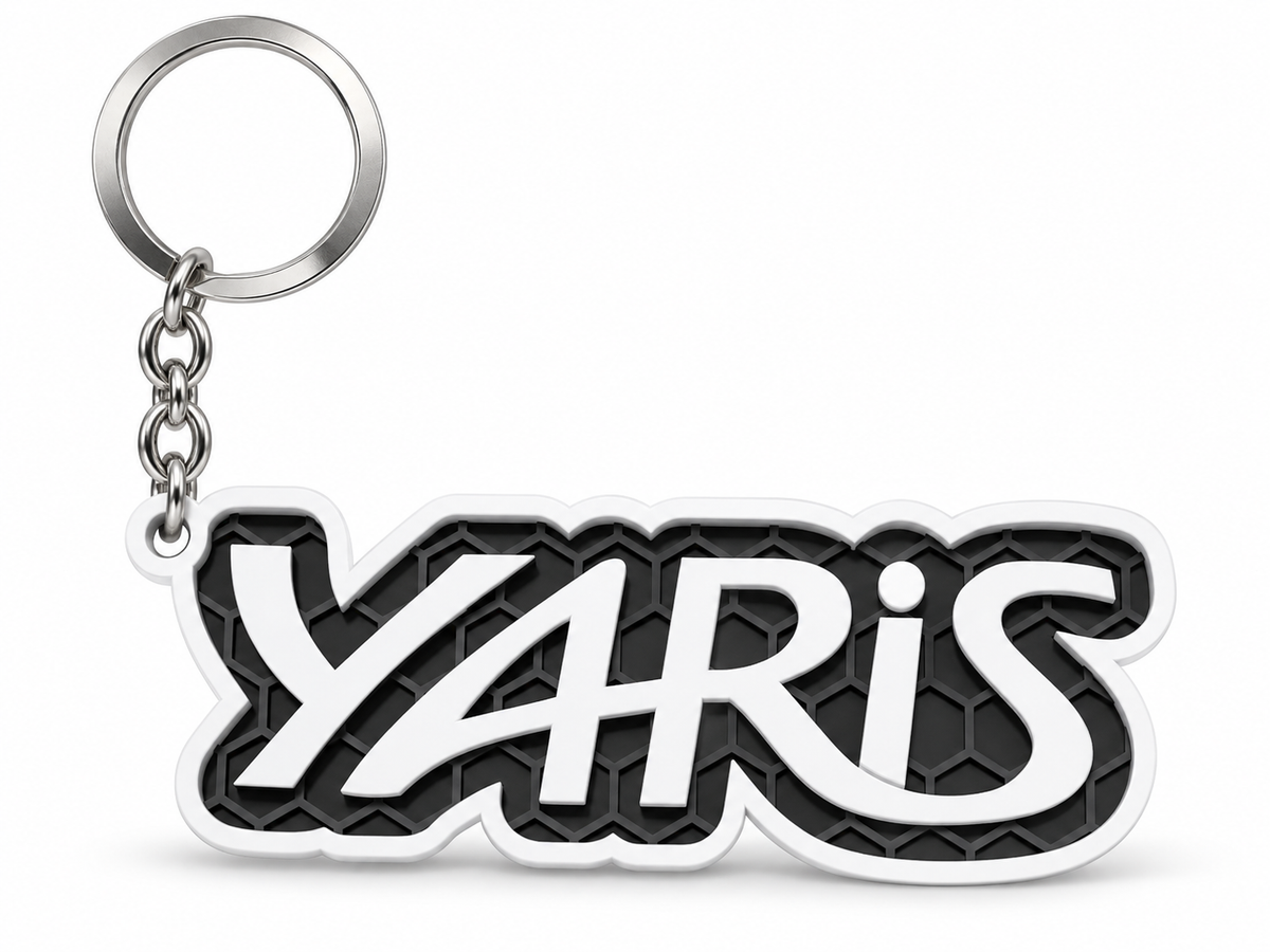 Breloc auto Toyota Yaris cu lanț și inel