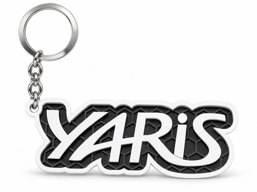 Breloc auto Toyota Yaris cu lanț și inel
