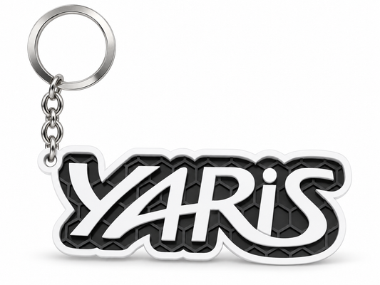 Breloc auto Toyota Yaris cu lanț și inel