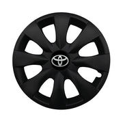 Set 4 capace roti potrivite jantelor de 15 inch compatibile TOYOTA, Model - 316 Black Edition