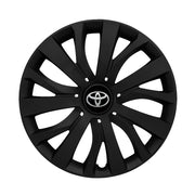 Set 4 capace roti potrivite jantelor de 15 inch compatibile TOYOTA, Model - 345 Black Edition