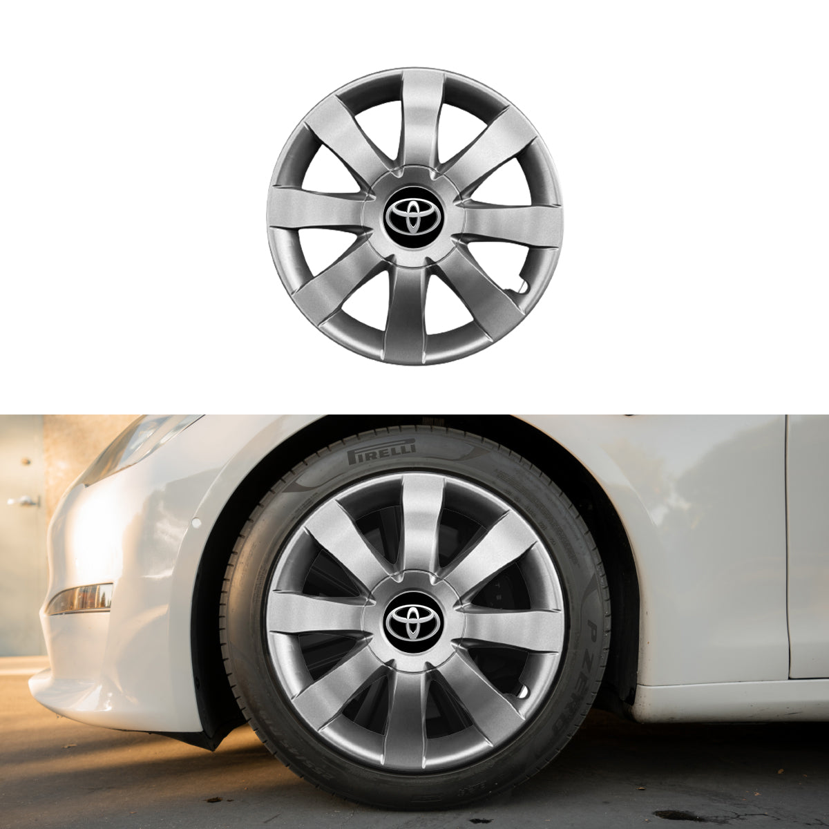 Set 4 capace roti potrivite jantelor de 15 inch compatibile gama TOYOTA model - 323