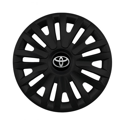 Set 4 capace roti potrivite jantelor de 16 inch compatibile TOYOTA, Model  412 Black