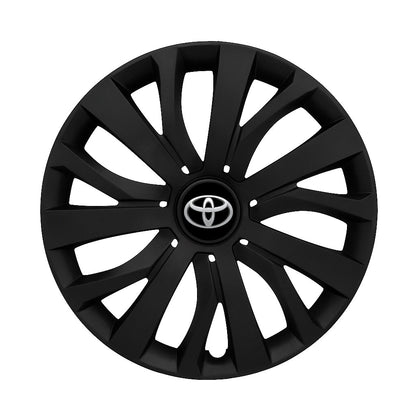 Set 4 capace roti 16 inchi (R16) compatibile TOYOTA, Model - 432 Black Edition