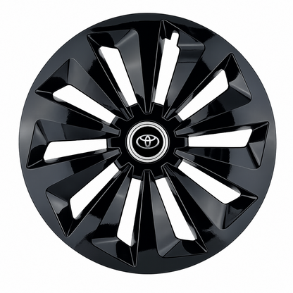 Set 4 capace roti Fox negru R14 Compatibil Cu Toyota