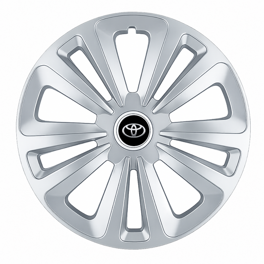 Set 4 Capace Roti Terra Gri R15 pentru Toyota