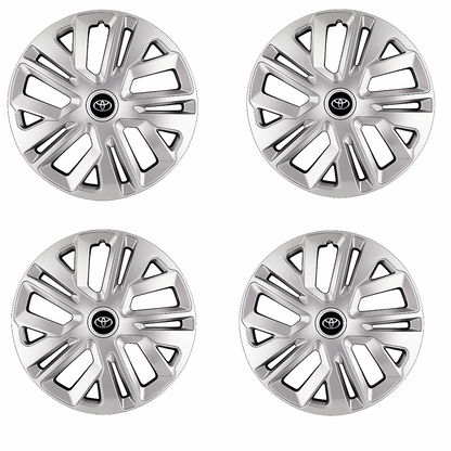 Set 4 Capace Roti 15 inchi (R15) Raven Gri, Compatibile Cu Toyota