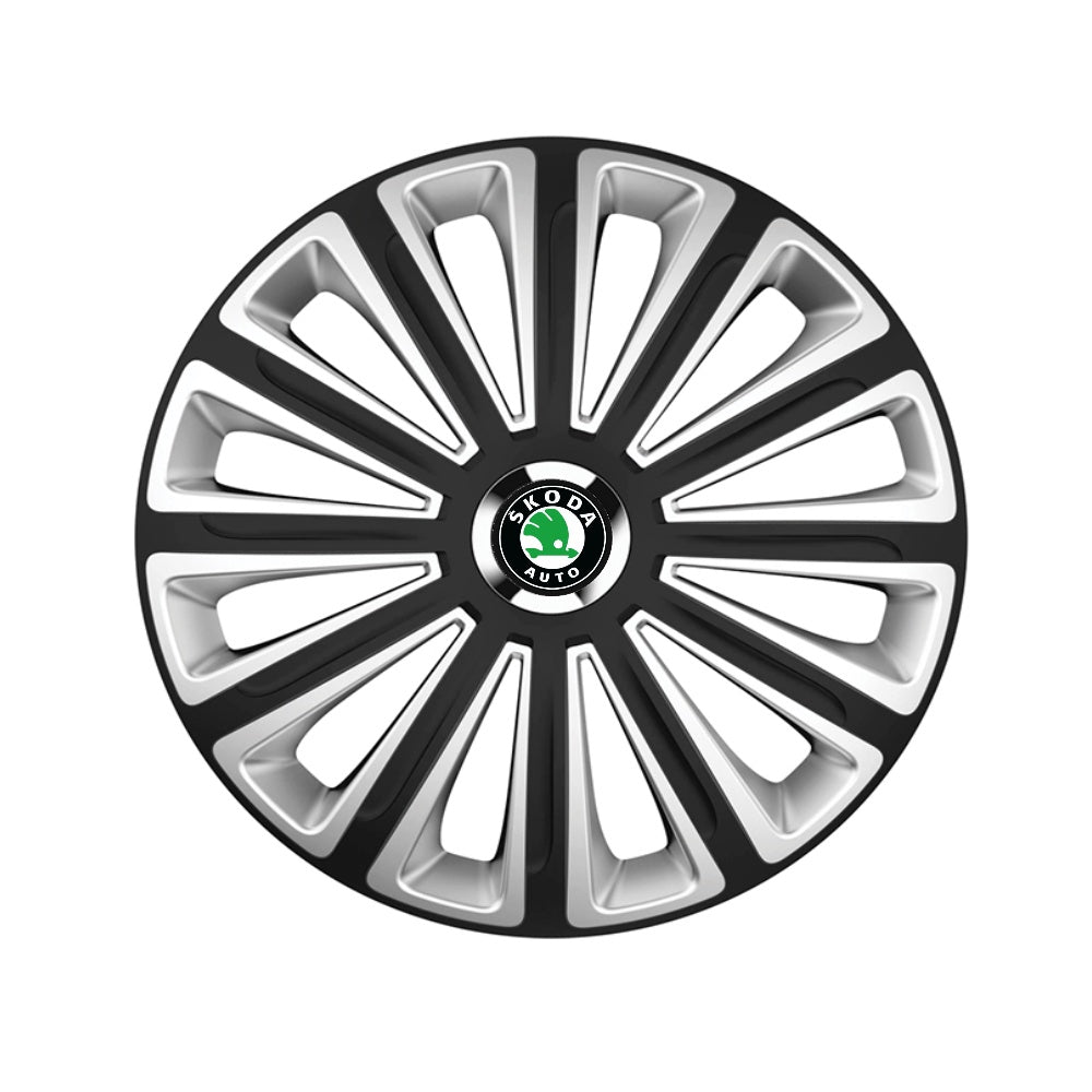 Комплект 4 таса R14 съвместими с Skoda Trend Silver-Black