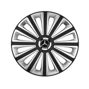 Set 4 capace roti R15 Compatibil Cu Mercedes-Benz Trend Silver-Black