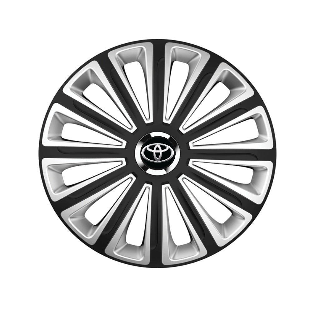 Комплект 4 таса R16 съвместими с Toyota Trend Silver-Black