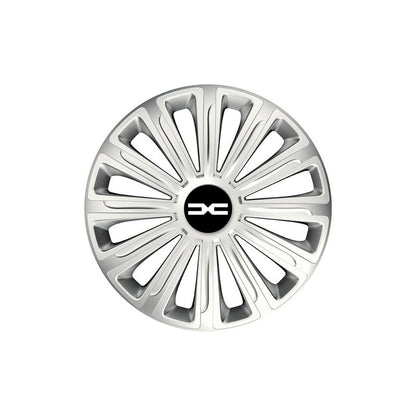 Set 4 capace roti Cu Inel Cromat Trend R14 Compatibil Cu Dacia Nou
