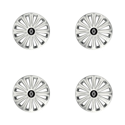 Set 4 capace roti Cu Inel Cromat Trend R14 Compatibil Cu Renault Nou