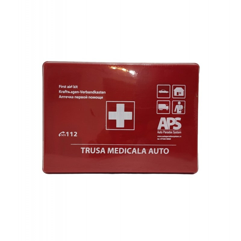 Trusa Medicala de Prim Ajutor cu Dispozitiv de Resuscitare - Mini - Rosie
