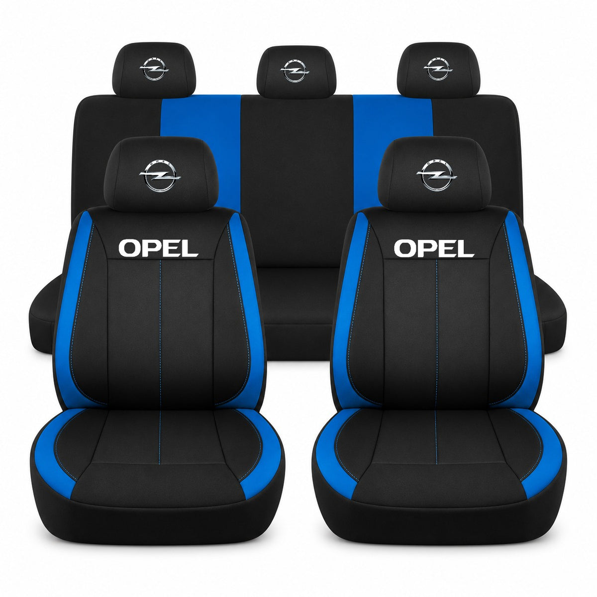 Set huse scaune Vision albastru cu logo Opel