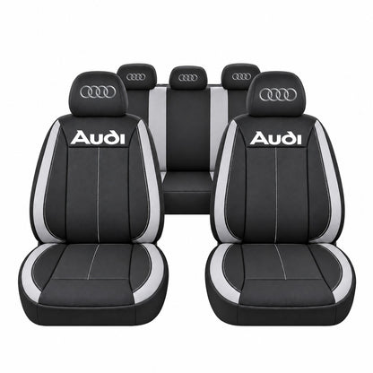 Set huse scaune Vision gri cu logo Audi