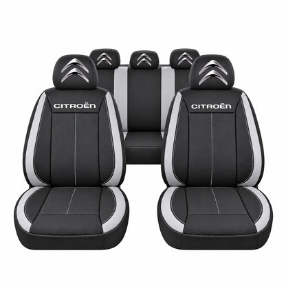 Set huse scaune Vision gri cu logo Citroen