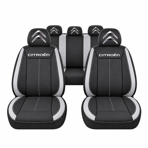 Set huse scaune Vision gri cu logo Citroen