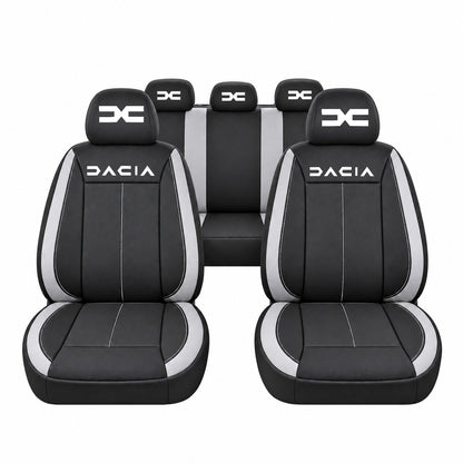 Set huse scaune Vision gri cu logo Dacia Nou