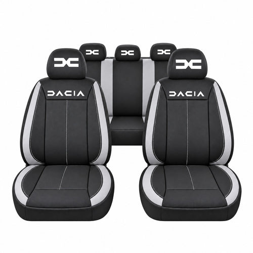 Set huse scaune Vision gri cu logo Dacia Nou