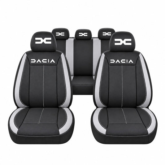 Set huse scaune Vision gri cu logo Dacia Nou