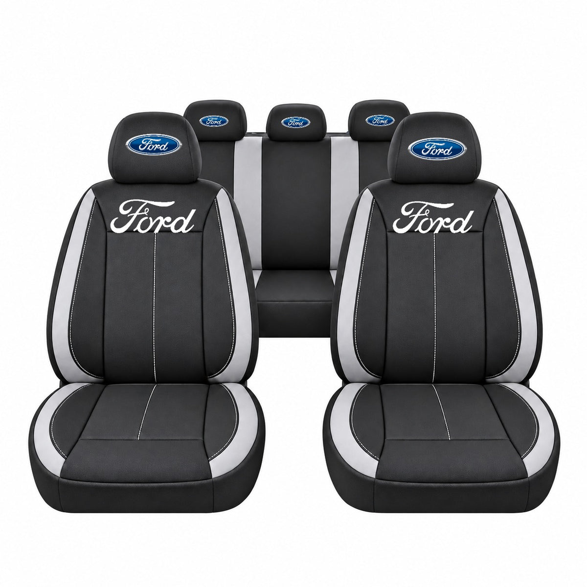 Set huse scaune Vision gri cu logo Ford