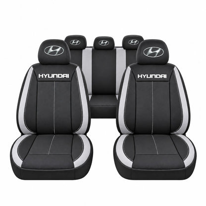 Set huse scaune Vision gri cu logo Hyundai