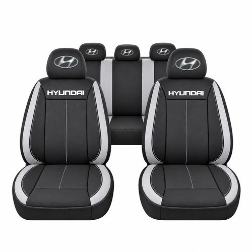 Set huse scaune Vision gri cu logo Hyundai
