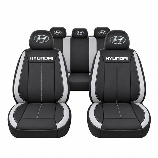 Set huse scaune Vision gri cu logo Hyundai