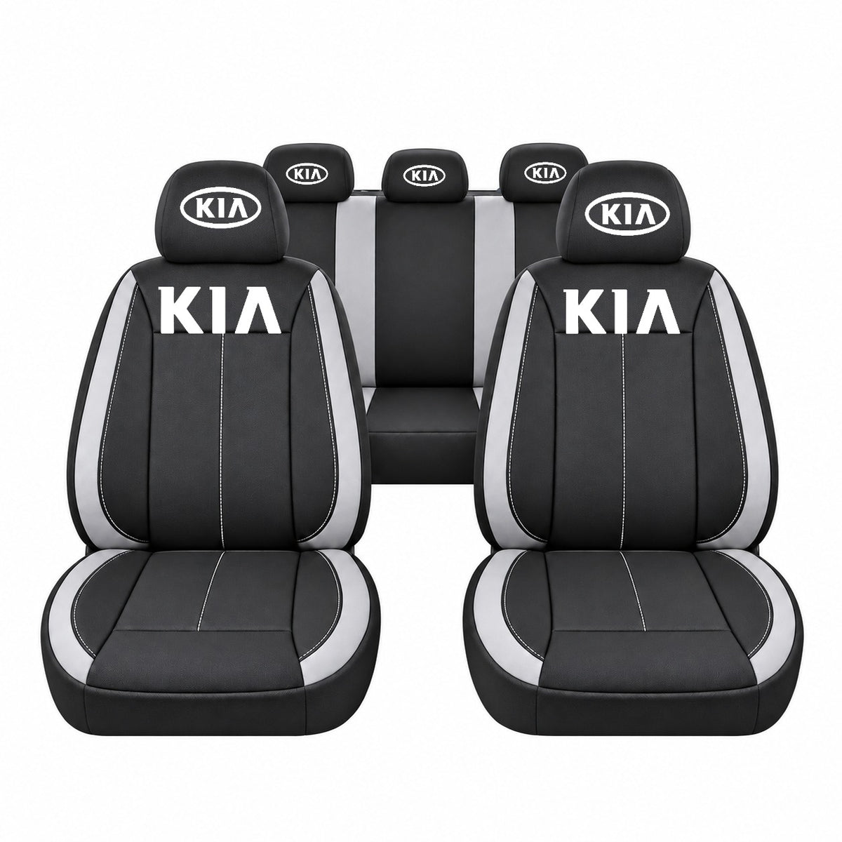 Set huse scaune Vision gri cu logo Kia