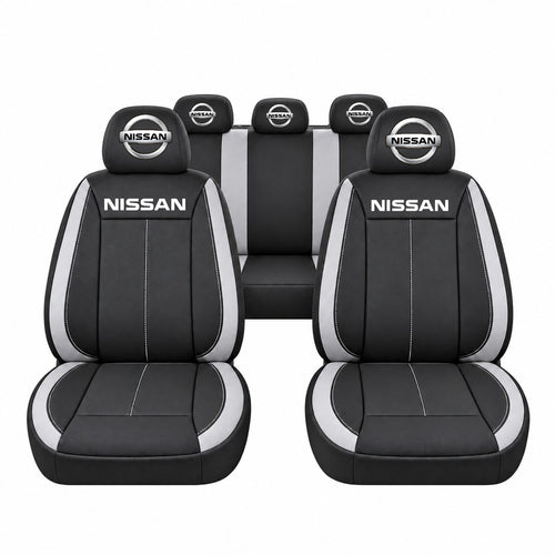 Set huse scaune Vision gri cu logo Nissan