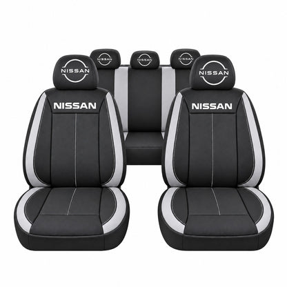 Set huse scaune Vision gri cu logo Nissan Nou