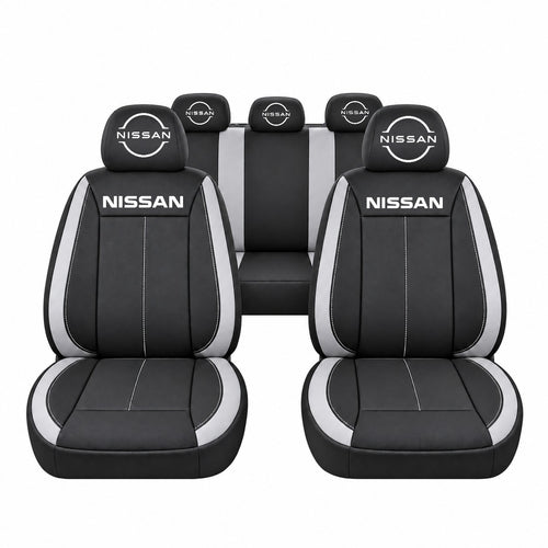 Set huse scaune Vision gri cu logo Nissan Nou