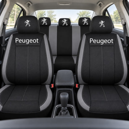 Set huse scaune Vision gri cu logo Peugeot