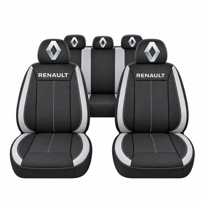 Set huse scaune Vision gri cu logo Renault