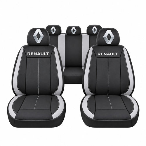 Set huse scaune Vision gri cu logo Renault
