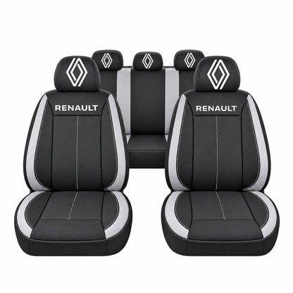 Set huse scaune Vision gri cu logo Renault Nou