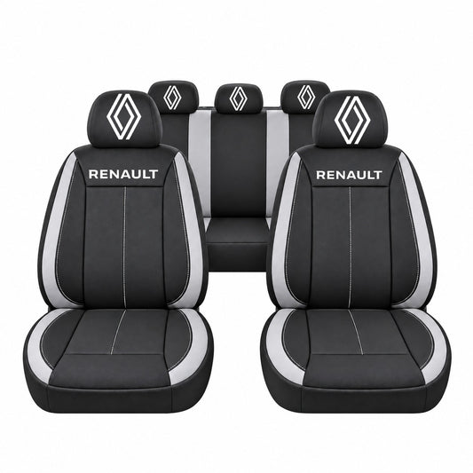 Set huse scaune Vision gri cu logo Renault Nou