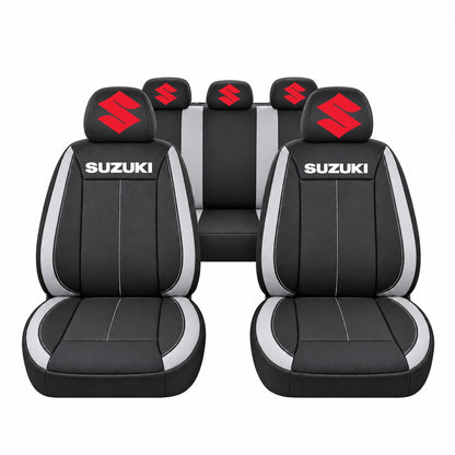 Set huse scaune Vision gri cu logo Suzuki