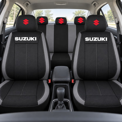 Set huse scaune Vision gri cu logo Suzuki