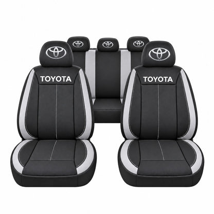 Set huse scaune Vision gri cu logo Toyota