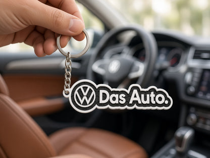 Breloc auto Volkswagen Das Auto cu lanț și inel