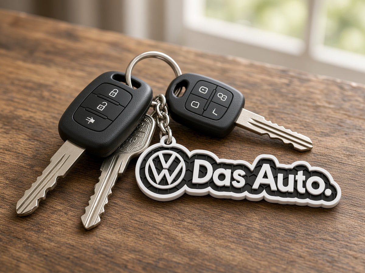 Breloc auto Volkswagen Das Auto cu lanț și inel