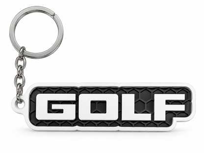 Breloc auto Volkswagen Golf cu lanț și inel