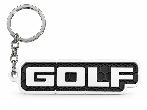 Breloc auto Volkswagen Golf cu lanț și inel